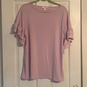 Ruffle Sleeve Top NWT